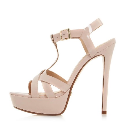 Dune Lattice T-bar Platform Sandal YSL Tribute Look-Alike