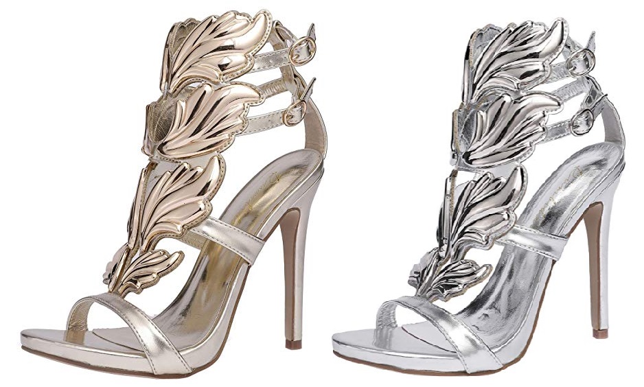 Gold & Silver Giuseppe Zanotti Sandals Dupes