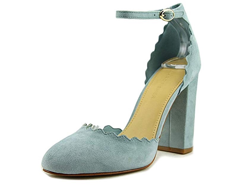 Light Blue High Heel Ankle Strap Chloe Lauren Pumps Dupes