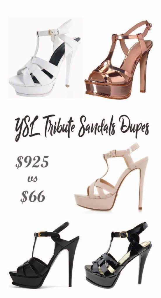 Saint Laurent Tribute Sandals Alternatives on the Market