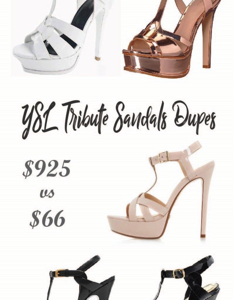 Saint Laurent Tribute Sandals Alternatives on the Market