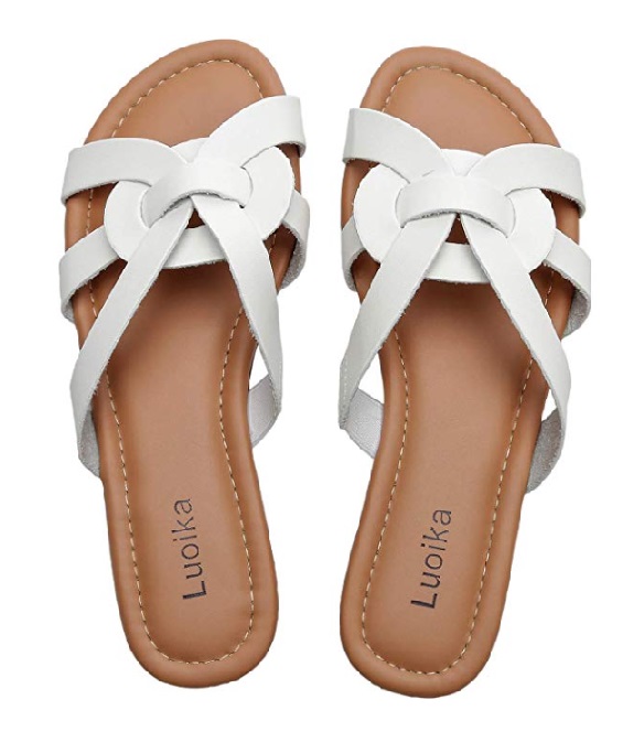 White Saint Laurent Tribute Sandals Alternatives