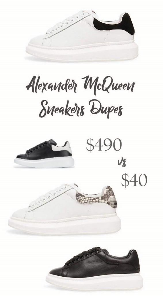 Alexander McQueen Sneakers Dupes, Look-Alikes and Alternatives