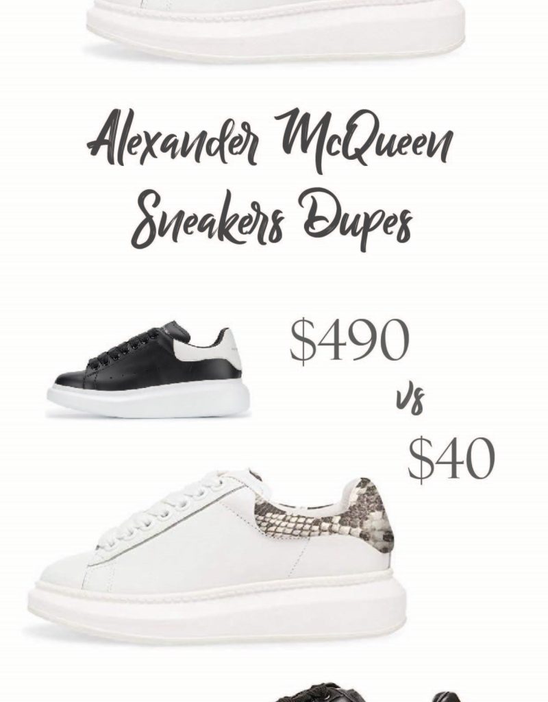 Alexander McQueen Sneakers Dupes, Look-Alikes and Alternatives