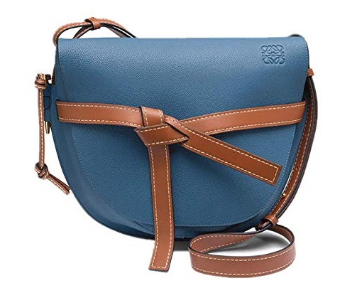 Blue Loewe Gate Bag Dupe