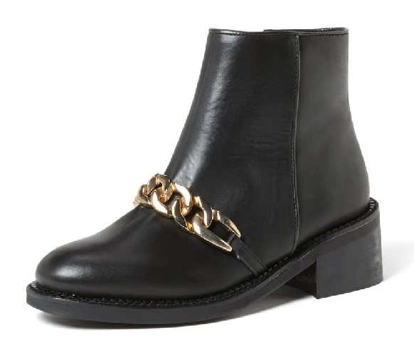 Givenchy Inspired Kurt Keiger Chain Detail Ankle Boots