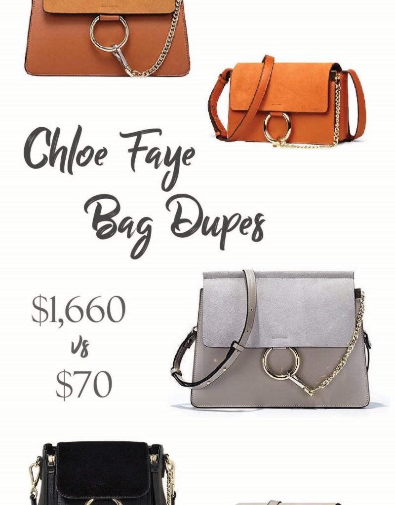 Leather Chloe Faye Medium, Mini and Bracelet bag dupes, look-alikes and alternatives